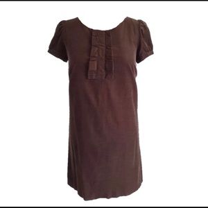 Ann Taylor LOFT Corduroy Brown Shift Dress